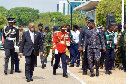 Akufo Addo SONA 2025 inspection