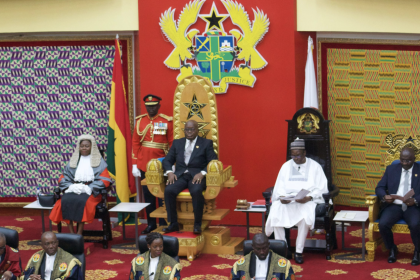 Akufo Addo SONA 2025 seated