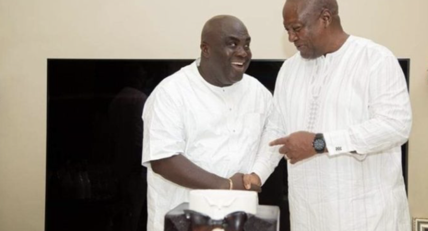 Julius Debrah and John Mahama Ghana